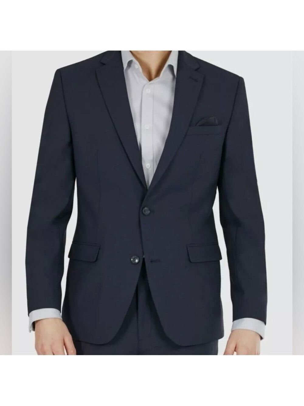 Bar III Men’s Slim Fit Navy Wool Suit Jacket Blazer Sport Coat Size 42 Reg - NWT